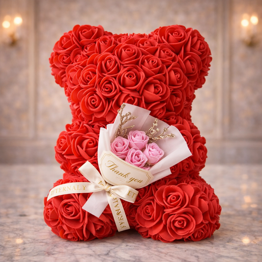 Mon bouquet - Ourson de roses