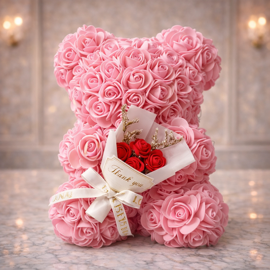 Mon bouquet - Ourson de roses